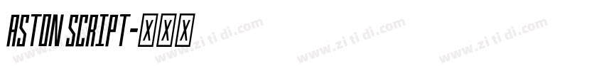 Aston Script字体转换